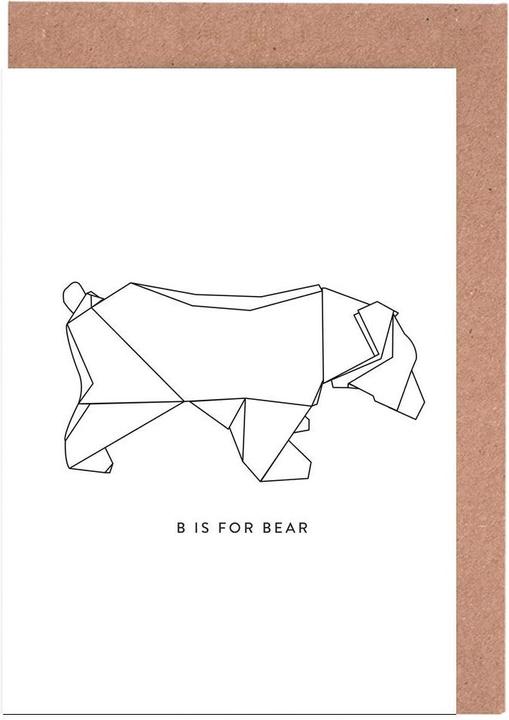 Produktbild Juniqe Origami-Bär (3 Stk.)