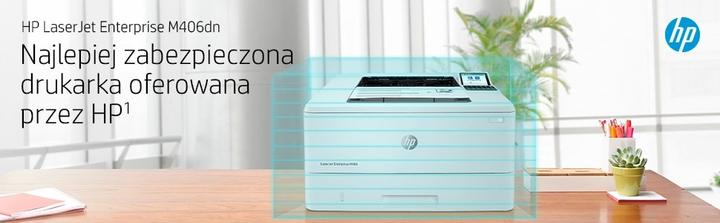 Actual product image HP LaserJet Enterprise M406dn Mono, Laser, 38ppm (Laser, Black and white)