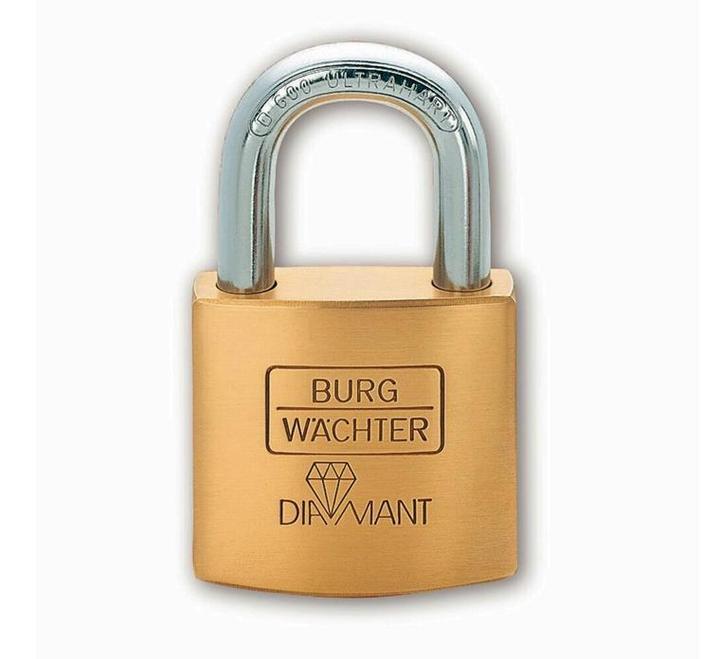 Produktbild Burg Wächter Zylinder-Vorhangschloss D 600 Diamant Bügelstärke 11,0mm Bügelweite 30,0mm, Bügelhöhe 35,0mm