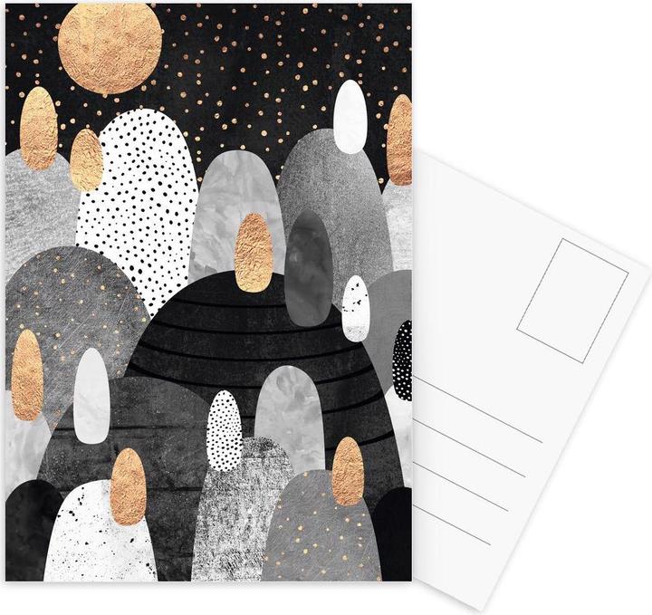 Immagine prodotto Juniqe Little Land Of Pebbles By Night - Paesaggi astratti (3 pz.)