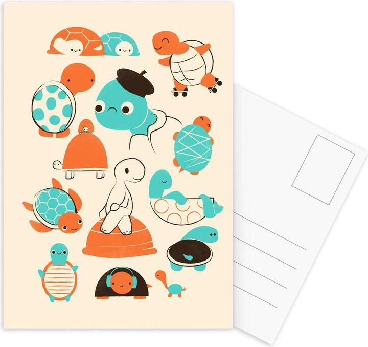 Actual product image Juniqe Turtles - Nursery & Art for Kids (3 pcs.)