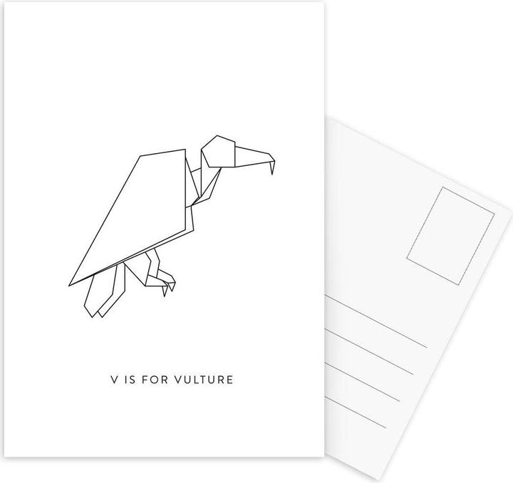 Actual product image Juniqe Origami Vulture (3 pcs.)