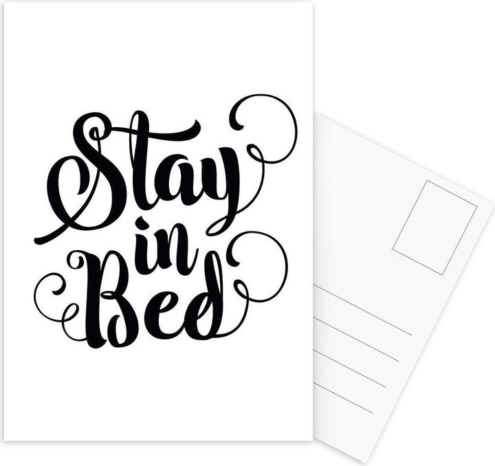 Immagine prodotto Juniqe Resta a letto - Citazioni e slogan (3 pz.)