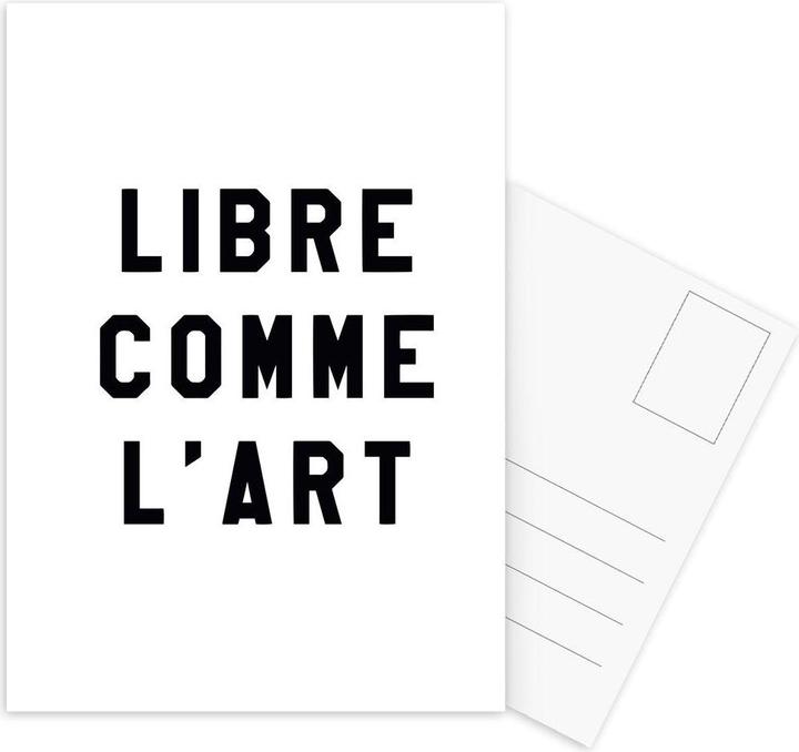 Produktbild Juniqe Libre Comme L'Art White - Schwarz & Weiss (3 Stk.)