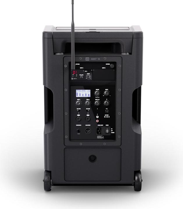 Actual product image LD Systems ANNY® 10 BPH B8 - 10" mobile Bluetooth® PA speaker with rechargeable battery, mixer and 1x headset (1x 80 W)