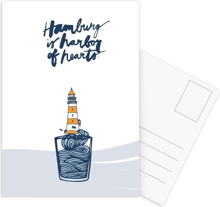 Actual product image Juniqe Harbor of Hearts - Hamburg (15 pcs.)