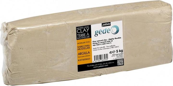 Produktbild Pebeo Gédéo Ton zum Brennen Weiss 5 Kg (Weiss, 5000000 ml)