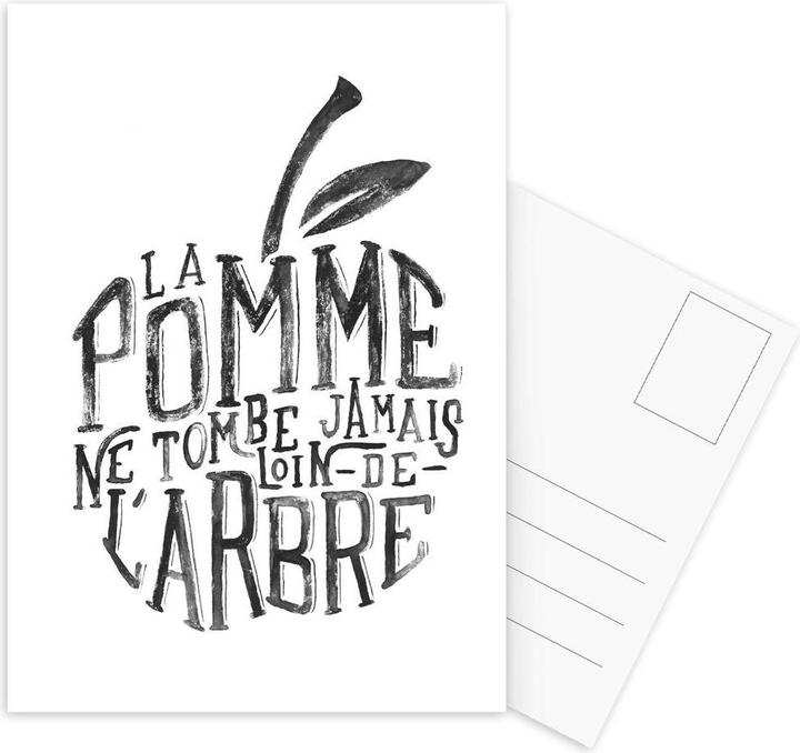 Produktbild Juniqe La pomme et l'arbre - Zitate & Slogans (3 Stk.)