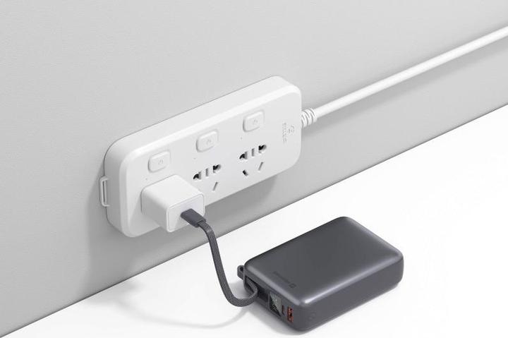 Produktbild Swissten Power Bank 20000 Mah 45w with Built-In Cable USB-C Space Silver (20000 mAh, 45 W, 45 Wh)
