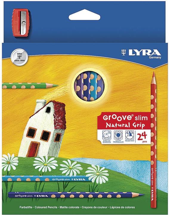 Lyra Colored pencil 'GROOVE Slim lacquered (24 x)