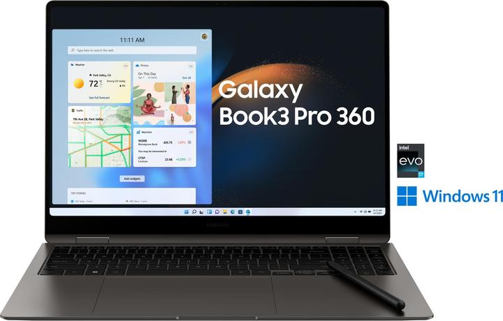 Image du produit Samsung Galaxy Book3 Pro 360 (16", Intel Core i7-1360P, 16 Go, 1000 Go, DE)