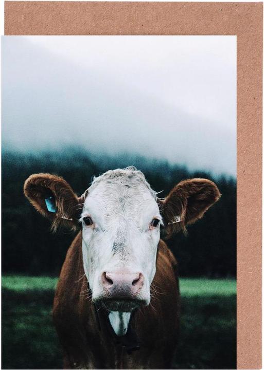 Actual product image Juniqe Mist Descends Upon Farmland - Cows (5 pcs.)