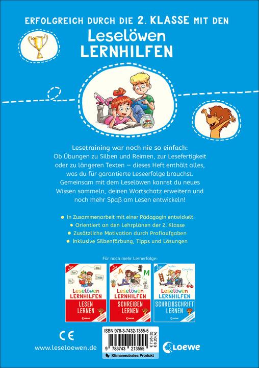 Etichetta energetica Leselöwen Lernhilfen - Lesen üben - 2. Klasse (Tedesco, Loewe Prima lettura autonoma, Christiane Wittenburg, I primi lettori Loewe, Dominik Rupp, 2023)