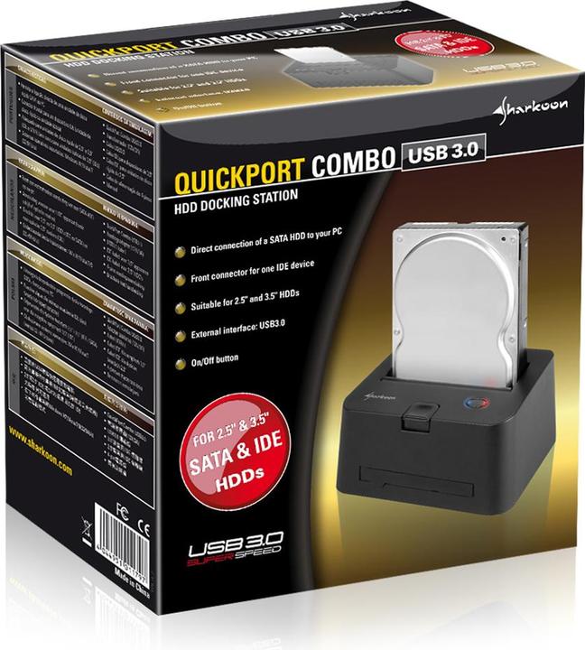 Produktbild Sharkoon QuickPort Combo USB 3.0