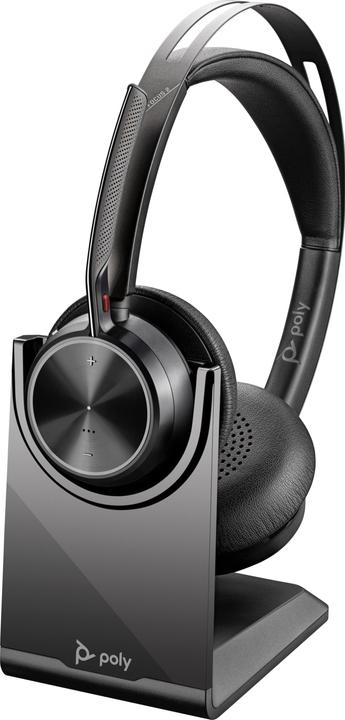 Image du produit HP POLY Voyager Focus 2 USB-C-C Headset +USB-C/A Adapter +Charging Stand