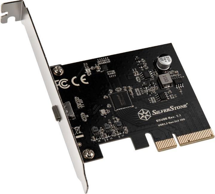 Silverstone SST-ECU06, USB-C 3.2 Gen 2x2 interface card - PCIe