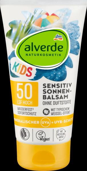 Produktbild dm alverde Kids sensitiv (Sonnencreme, SPF 50, 150 ml)