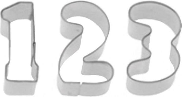 Actual product image Westmark Numbers cookie cutter set 9 pcs