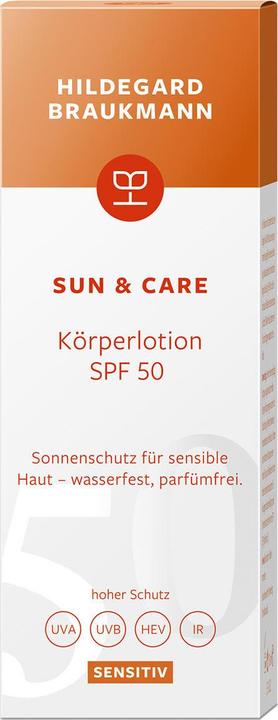 Produktbild Hildegard Braukmann sun & care Sensitiv Körperlotion SPF 50 (Sonnenlotion, SPF 50, 150 ml, 150 g)