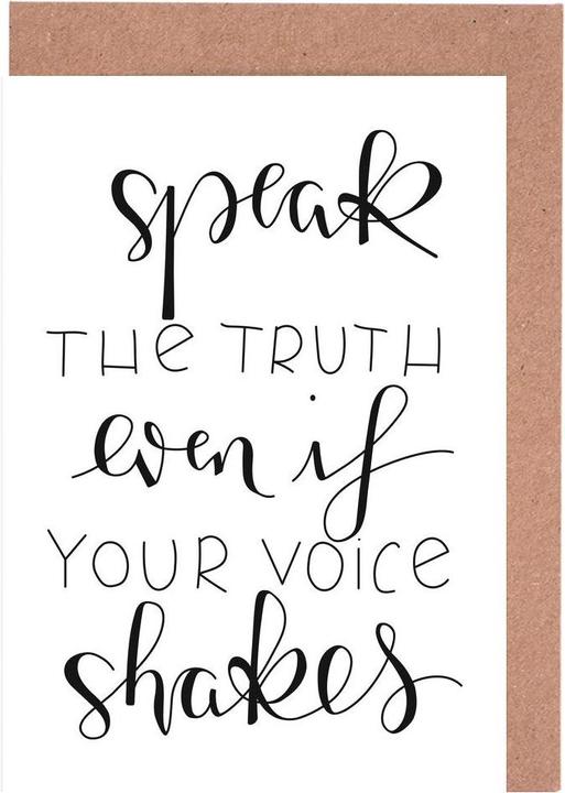 Image du produit Juniqe Speak the Truth - Citations et slogans (15 pcs)
