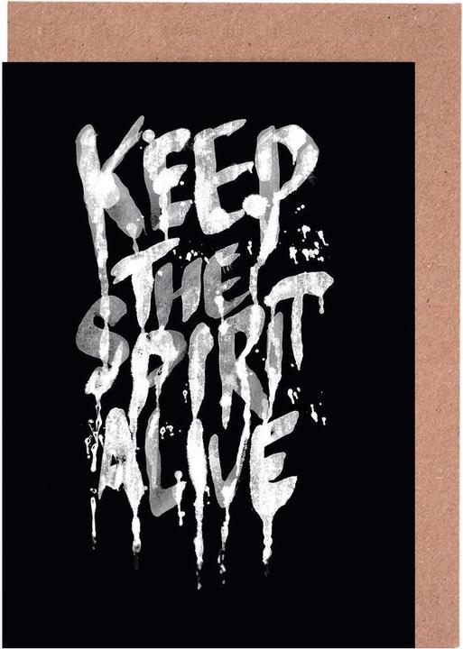Actual product image Juniqe Spirit Black - Quotes & Slogans (3 pcs.)