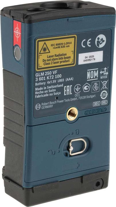 Produktbild Bosch Professional Glm 250 Vf (250 m, 635 nm)