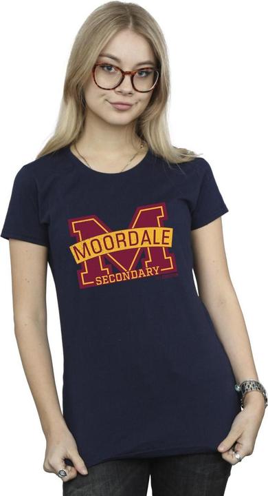 Immagine prodotto Netflix Sex Education Moordale Cracked M Logo 2 Maglietta Donna (L)