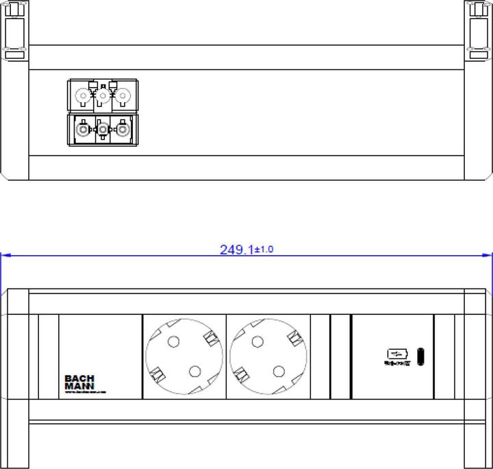 Actual product image Bachmann 9020812 (3 x, CEE 7/3)