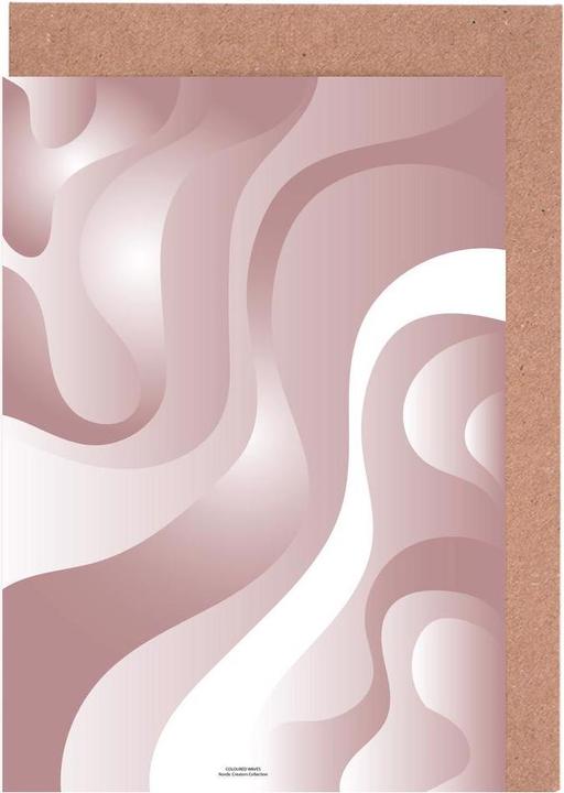 Image du produit Juniqe Coloured Waves - Pink - Abstrait & géométrique (3 pcs)