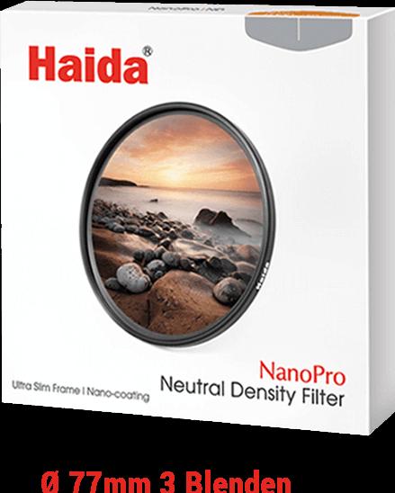 Haida ND Filter Graufilter 3 Blenden 77 mm von (77 mm, ND- / Graufilter, 77 mm)