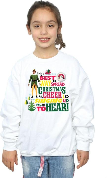 Actual product image Elf Girls Christmas Cheer Sweatshirt (128)