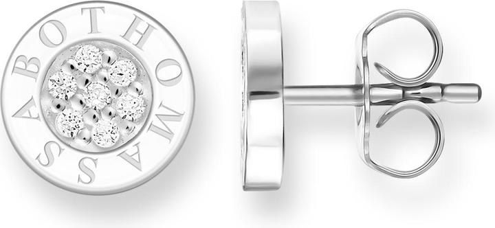 Produktbild Thomas Sabo Ohrstecker Classic Pavé Weiss (Silber)