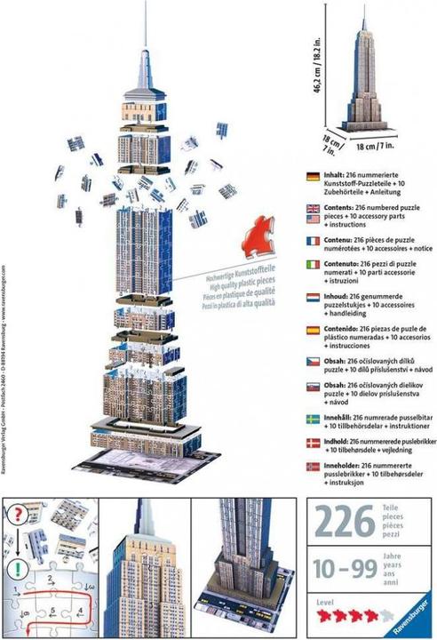 Actual product image Ravensburger Empire State Building (216 pieces)