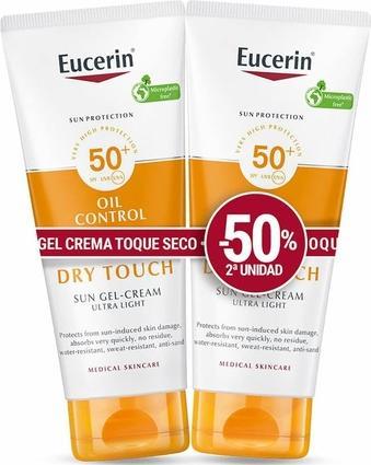 Produktbild Eucerin Sensitive Protect Toque Seco Gel Cream SPF 50+ - Pack of 2 (Sonnengel, SPF 50+)