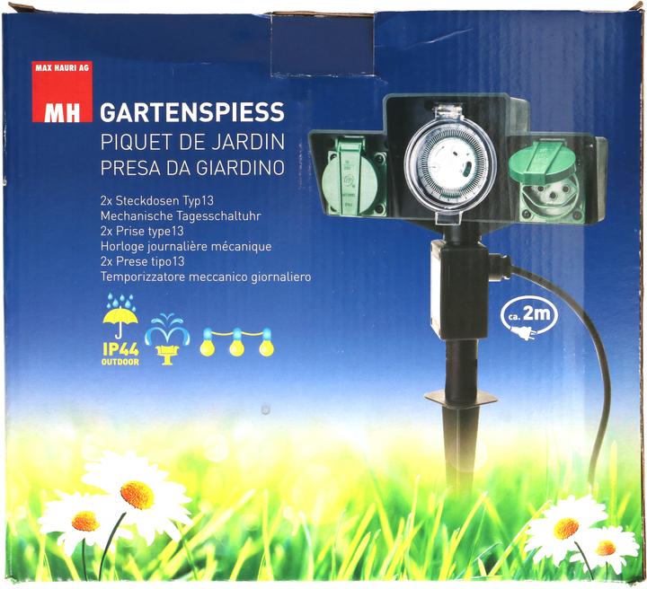 Produktbild Max Hauri Gartenspiess 2x Typ 13 mit Timer IP44