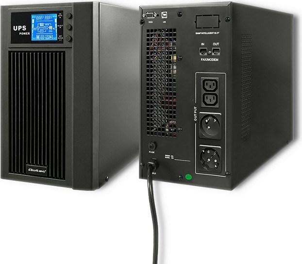 Image du produit Qoltec Pure Sine Wave 53043 (3000 VA, 2400 W, Double convertisseur en ligne Onduleur)