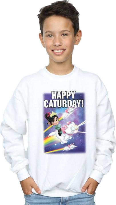 Actual product image Disney Boys Wreck It Ralph Happy Caturday Sweatshirt (128)