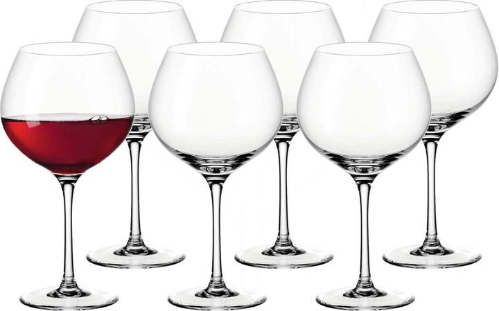 Produktbild Leonardo Rotweinglas Ciao, Burgunder 630 ml, 6 Stück, Transparent (66 cl, 6 Gläser, Rotweingläser)