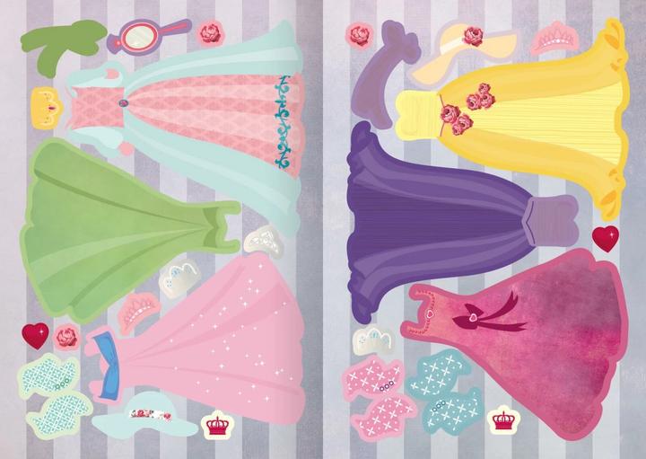 Immagine prodotto Mini bambole adesive da vestire - Principesse