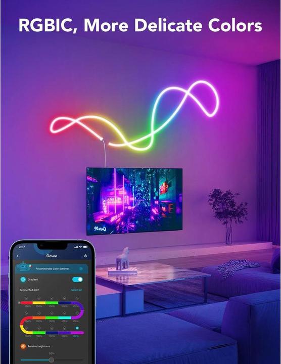 Produktbild Govee Neon (Weiss, 500 cm, Indoor, Outdoor)