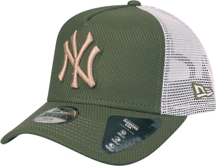 New Era Kinder Cap - DIAMOND TRUCKER NY Yankees oliv Youth (55, 56, 54 C)