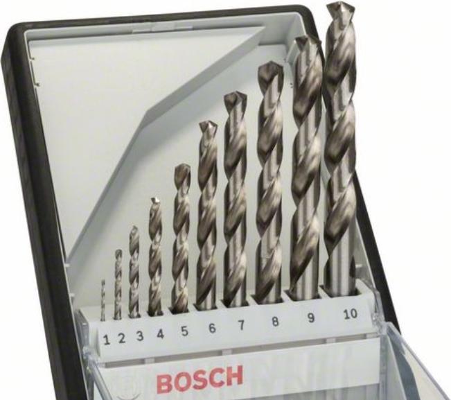 Image du produit Bosch Professional Zubehör Assortiment de forets hélicoïdaux PRO Metal HSS-G, 10 pcs. (6 mm, 1 mm, 10 mm, 7 mm, 3 mm, 5 mm, 8 mm, 9 mm, 2 mm, 4 mm)