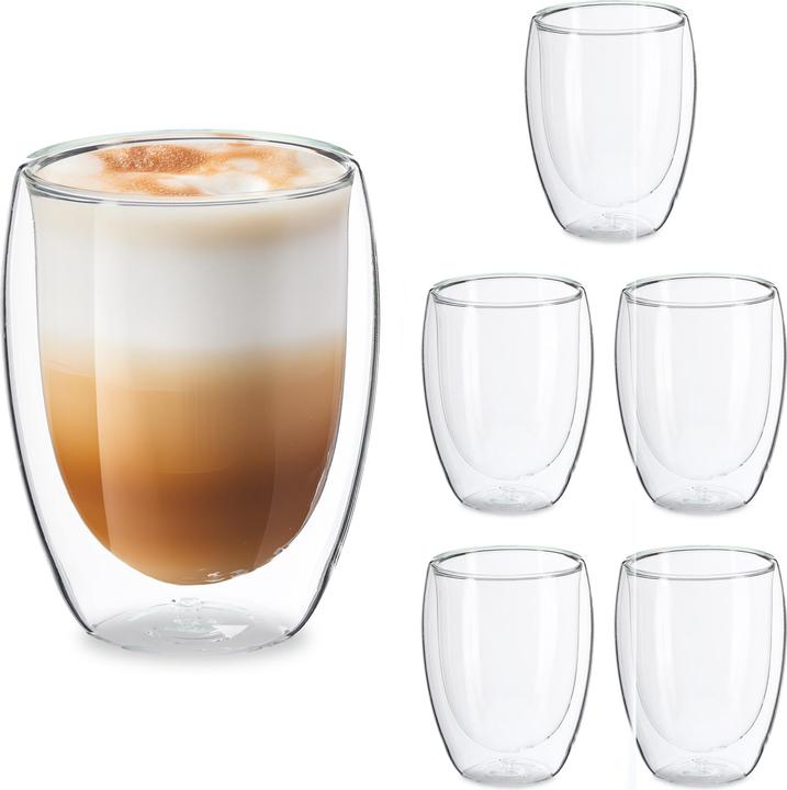 Actual product image Relaxdays Latte macchiato mugs (350 ml, 1 x)