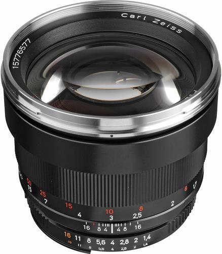 Actual product image Zeiss Planar T lens 85mm, f/1.4, Nikon (Nikon F, full size)