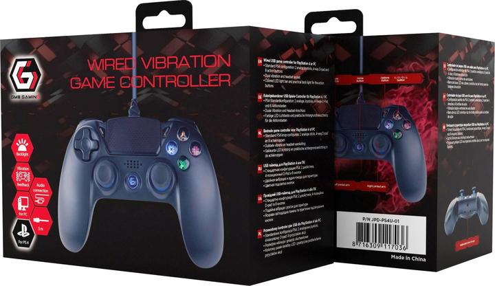 Immagine prodotto Gembird Controller di vibrazione per PS4/PC, cablato-USB (PC, PS4)