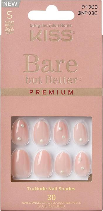 KISS Nails - Ks Bare-but-better Premium Nails - Slay (Kunstnägel, Nude)