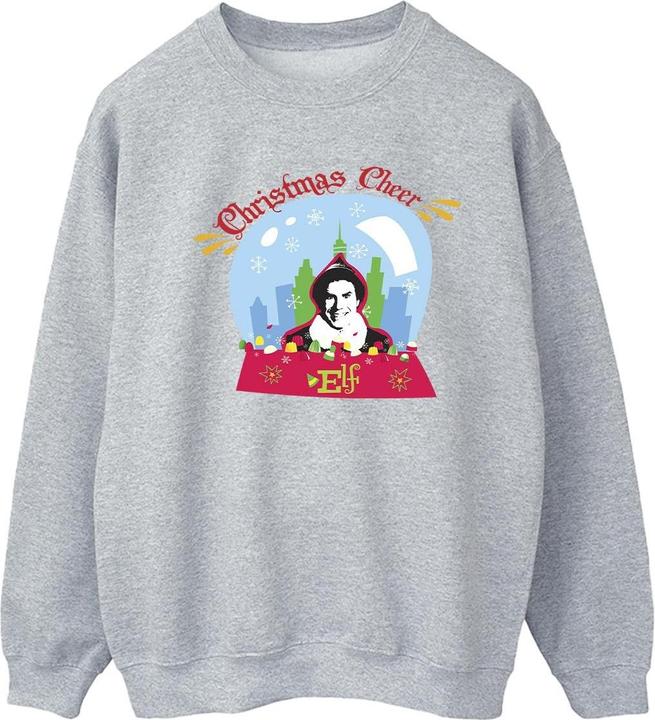 Actual product image Elf Womens/Ladies Christmas Snowglobe Sweatshirt (XXL)