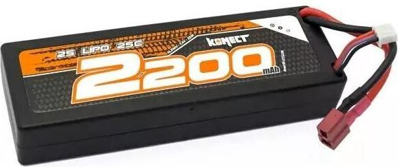 Produktbild Konect RC-Akku LiPo 2200 mAh 7.4 V 25C Slim (7.40 V, 2200 mAh)