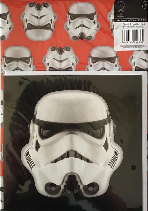 Produktbild Star Wars Geschenkpapier und Grusskarte Papier (Geschenkpapier, 1 x)