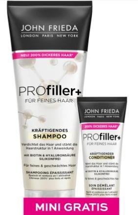 Actual product image John Frieda PROFiller+ - Shampoo & Mini-Conditioner Duo (250 ml, Liquid shampoo)